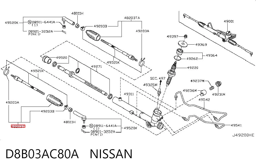 D8B03AC80A Nissan/Infiniti