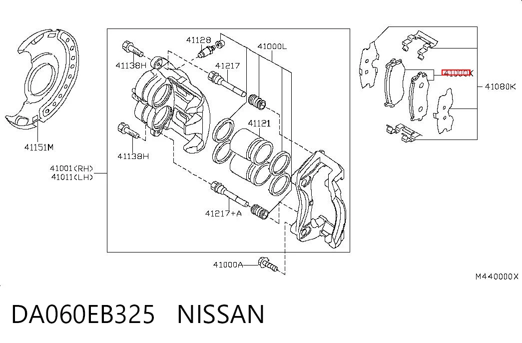 DA060EB325 Nissan/Infiniti
