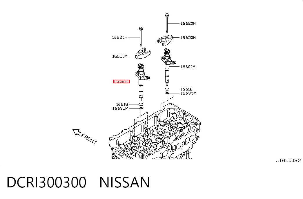  Wtryskiwacz paliwa Nissan Navara 