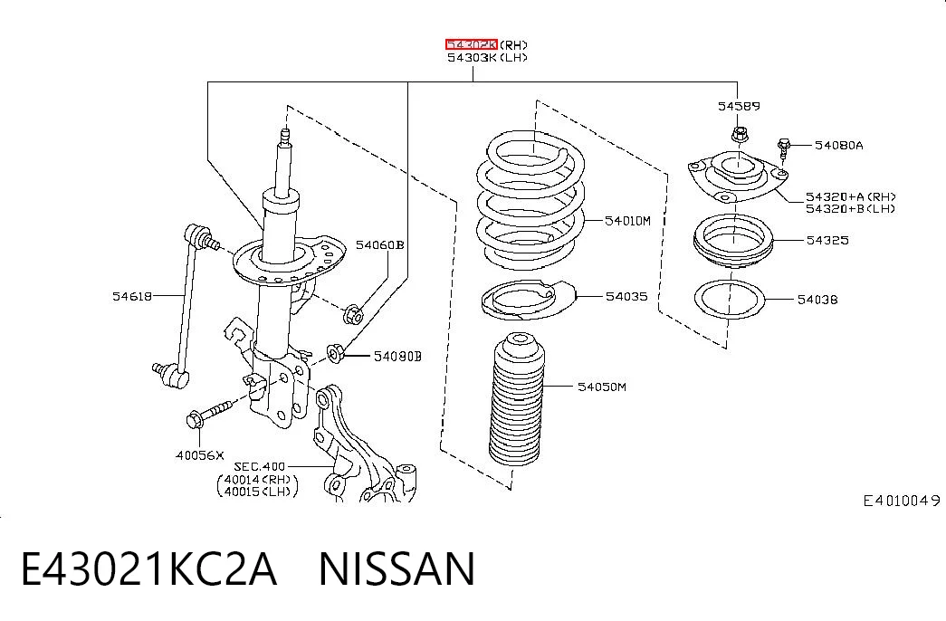 E43021KC2A Nissan/Infiniti