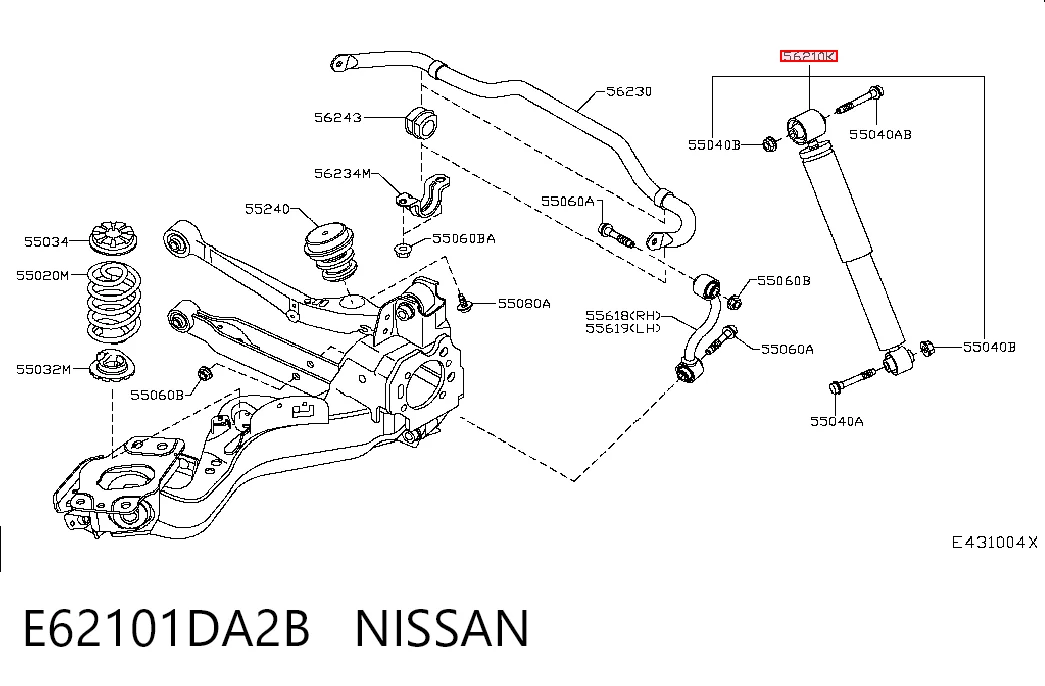 E62101DA2B Nissan/Infiniti