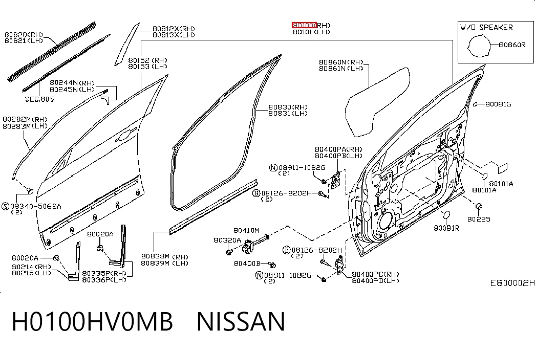 Drzwi przednie prawe do Nissan Qashqai II J11