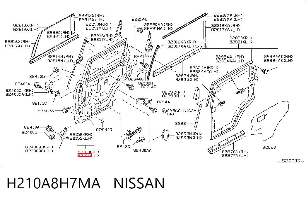 Drzwi tylne lewe do Nissan X-Trail  T30