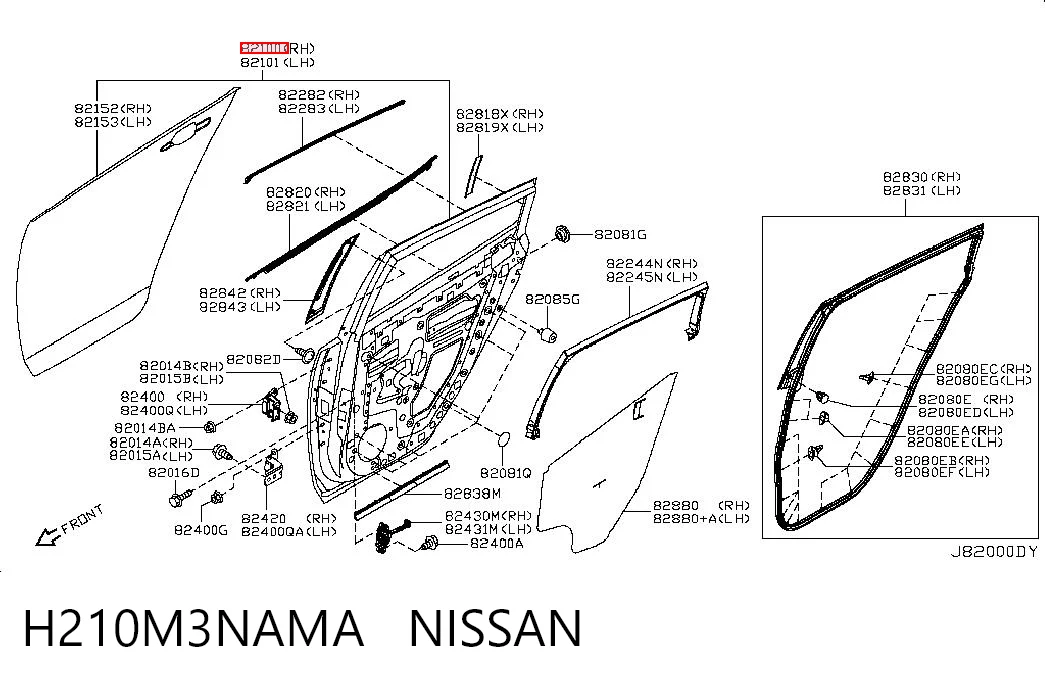 Drzwi tylne prawe do Nissan LEAF I ZE0U