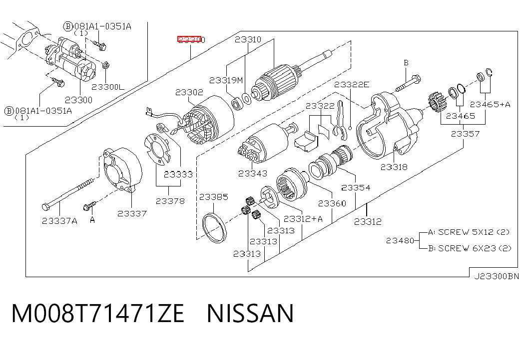  Rozrusznik Nissan Almera 