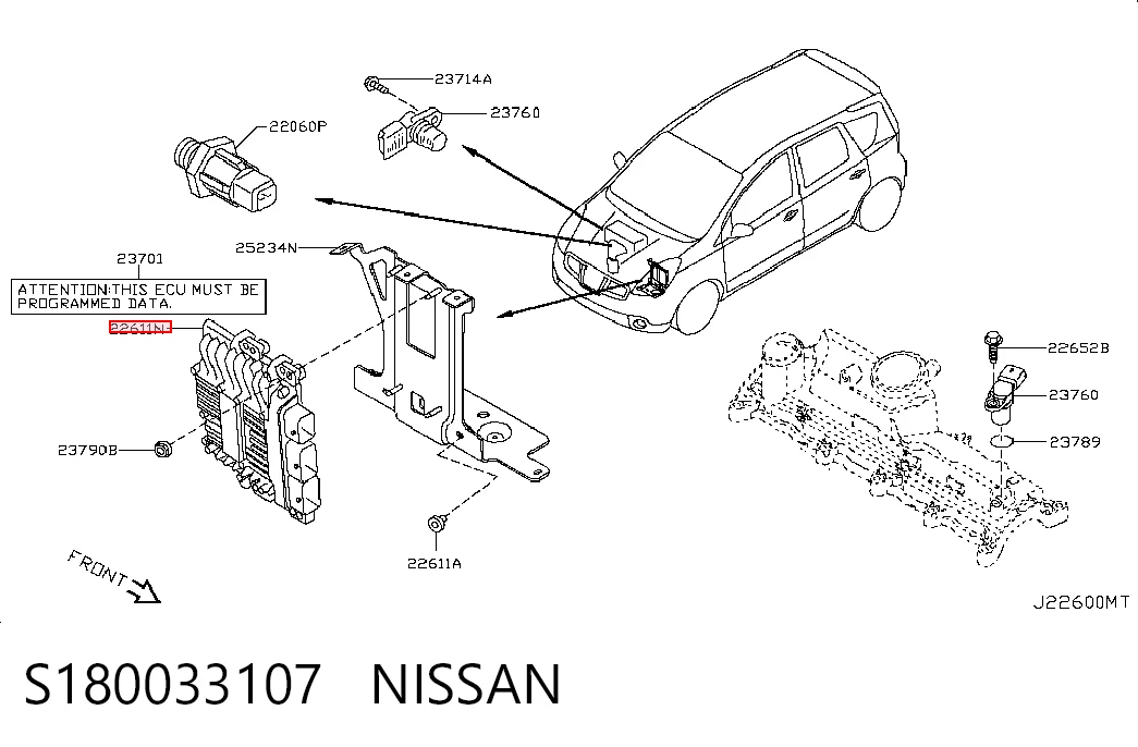 Sterownik silnika do Nissan Qashqai +2 I J10