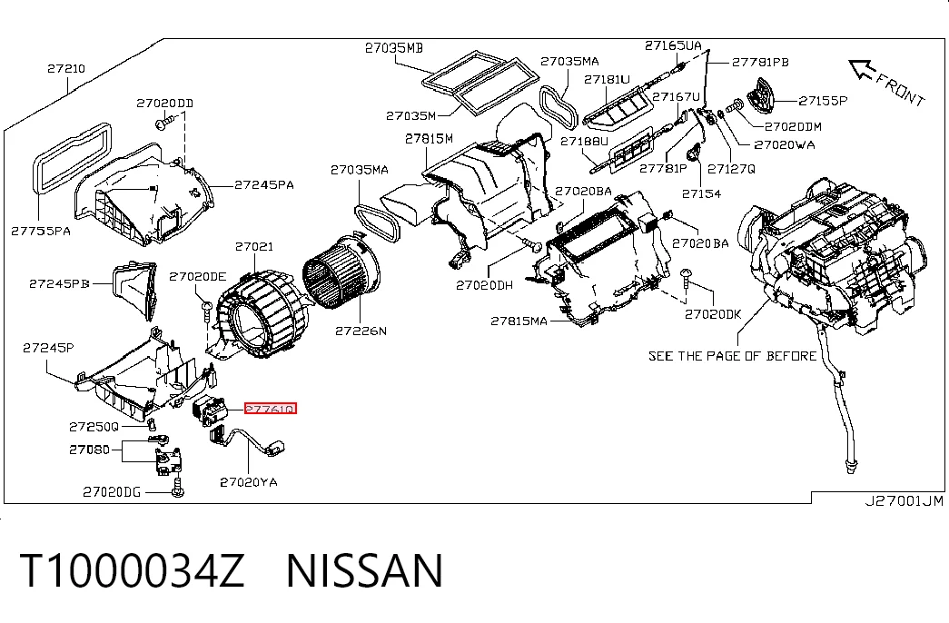 Rezystor wentylatora nagrzewnicy (ogrzewacza kabiny) Nissan LEAF I hatchback (ZE0) (2010 - 2012) cena, od 39,17 USD