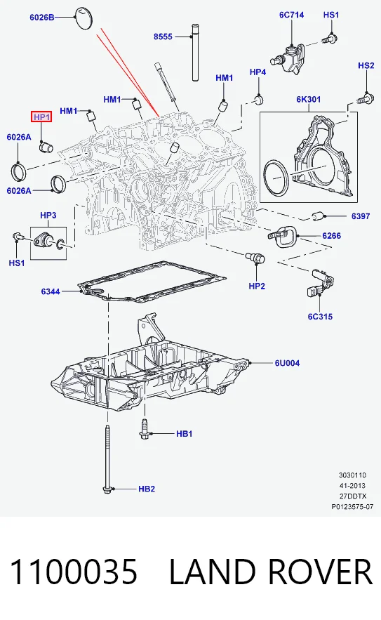 Kupić Zaślepka głowicy cylindrów/bloku cylindrów Ford Connect  PU2 w dobrej cenie