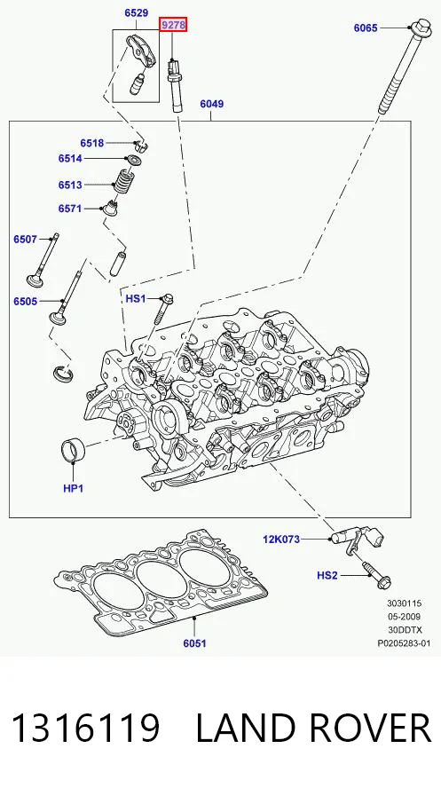 Czujnik ciśnienia oleju do Land Rover Discovery III LR3