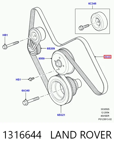 Pas napędowy mechanizmów Ford Escape SUV (2001 - 2007) cena, od 21,00 USD