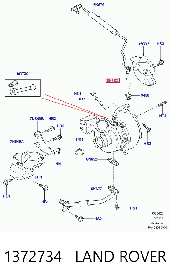 Do koszyka Turbina Land Rover Discovery III LR3