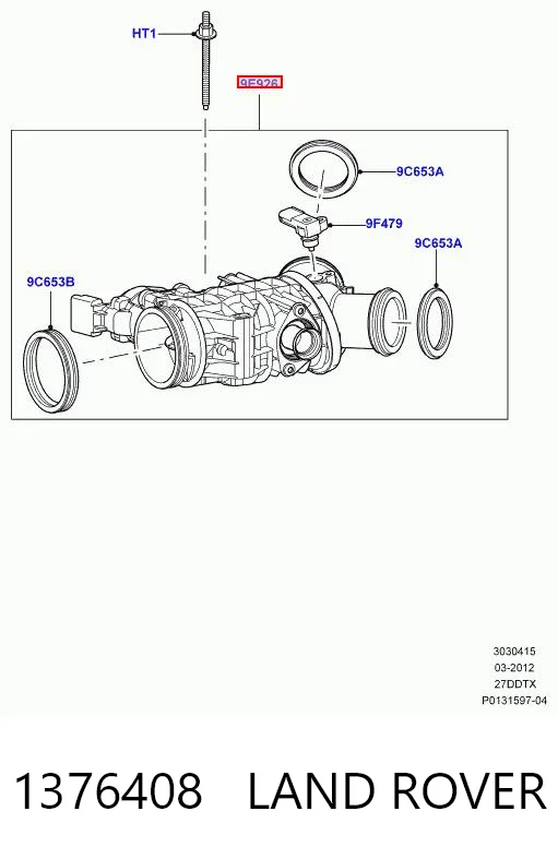 Do koszyka Przepustnica, komplet Land Rover Discovery III LR3