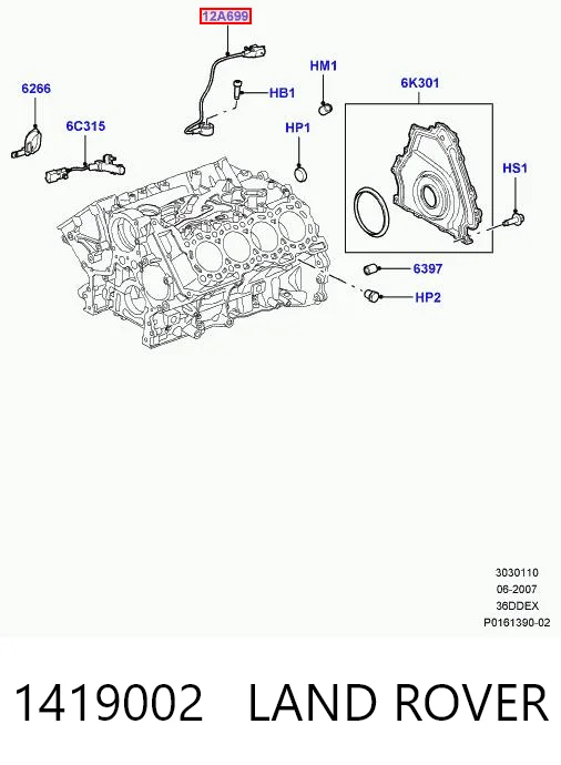 Kupić Czujnik stukowy (czujnik spalania stukowego) Land Rover Range Rover III L322 w dobrej cenie