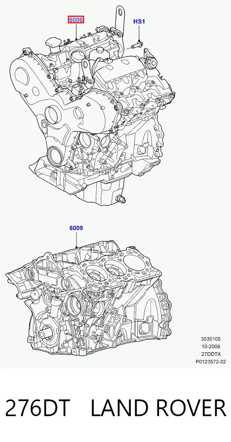 276DT Land Rover Silnik w komplecie