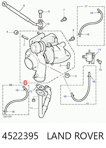 Turbina Land Rover Discovery II SUV (LJ ,LT) (1998 - 2004) cena, od 302,84 USD