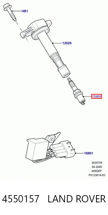 Świeca zapłonowa Land Rover Discovery III SUV (LR3) (2004 - 2009) cena, od 24,70 USD