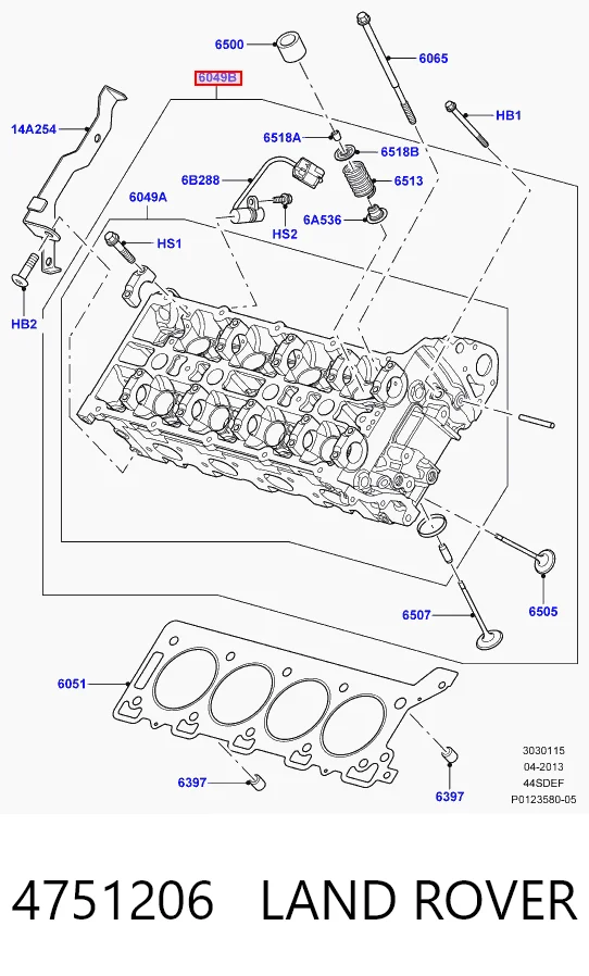 Głowica cylindrów do Land Rover Range Rover L320