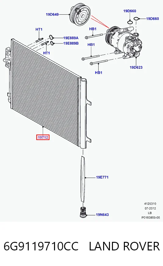 Chłodnica klimatyzacji do Ford Galaxy II CA1 WA6