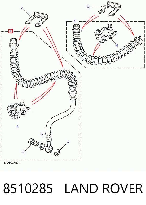 Przewód hamulcowy przedni Land Rover Freelander I SUV (L314) (1997 - 2006) cena, od 25,08 USD
