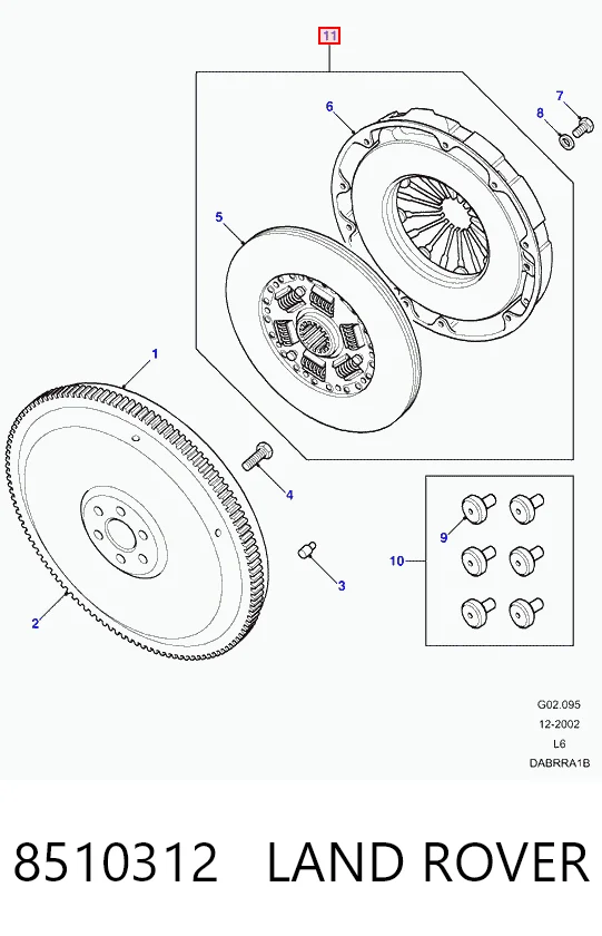 Docisk sprzęgła do Land Rover Range Rover LP, P38A