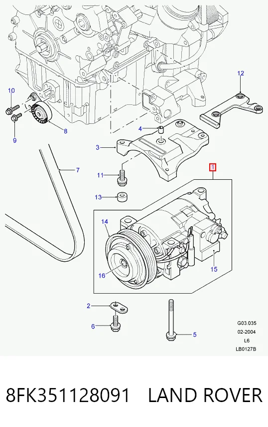 Do koszyka 4472208060 Rover Sprężarka klimatyzacji