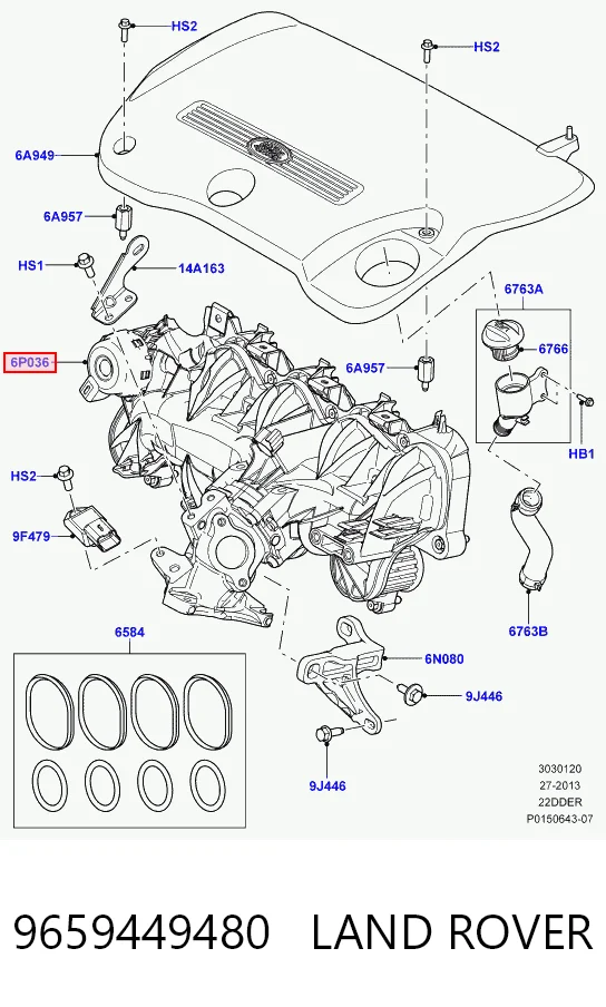 Kolektor ssący Peugeot 508 I sedana (8D) (2010 - 2018) cena, od 154,16 USD