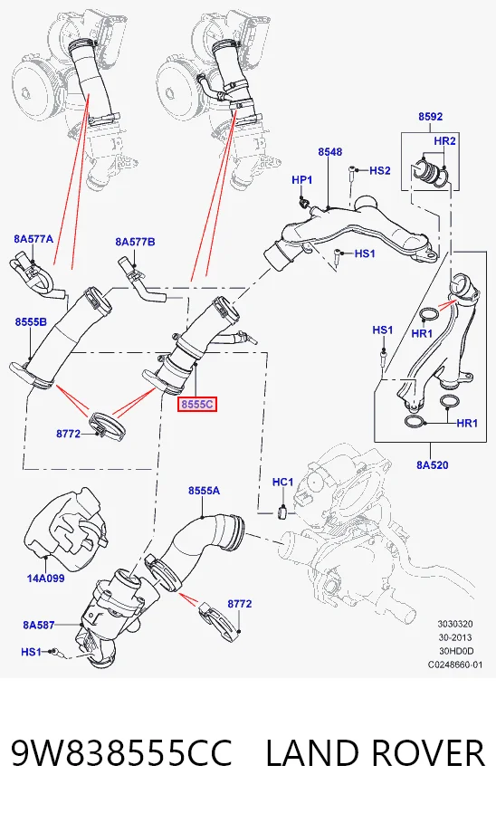 9W838555CC Land Rover