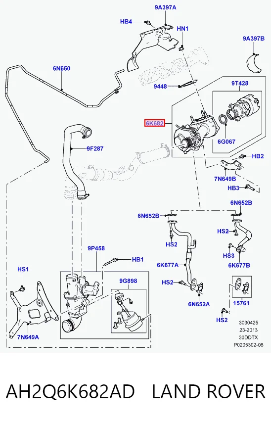 Turbina do Land Rover Range Rover SPORT II L494