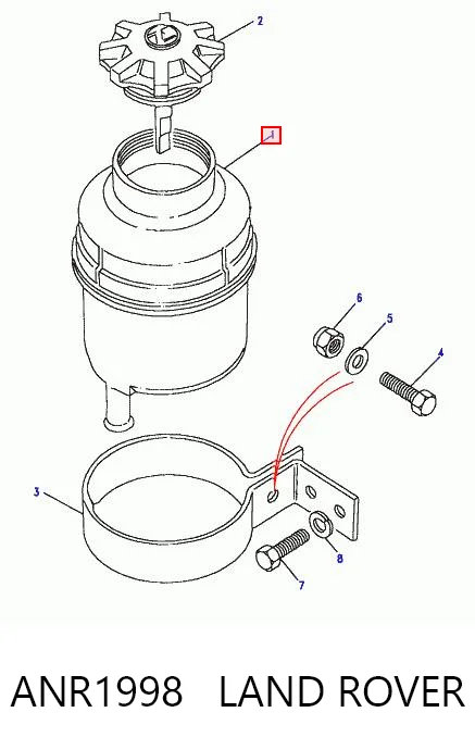 Zbiornik płynu wspomagania do Land Rover Discovery II LJ ,LT