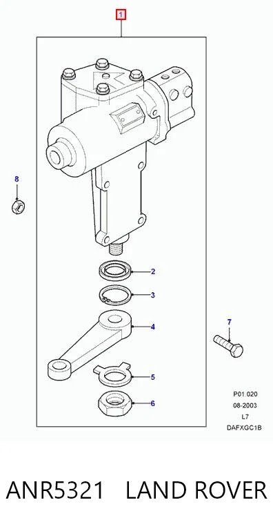 Mechanizm kierowniczy (reduktor) do Land Rover Range Rover II LP, P38A