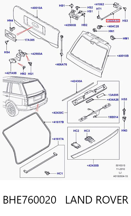 BHE760020 Land Rover