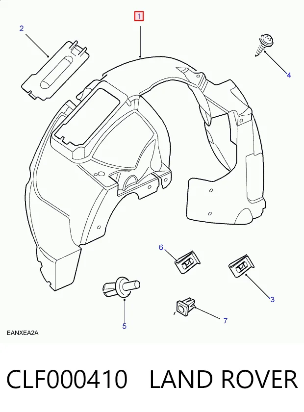 Nadkole błotnika przedniego lewe do Land Rover Freelander I L314