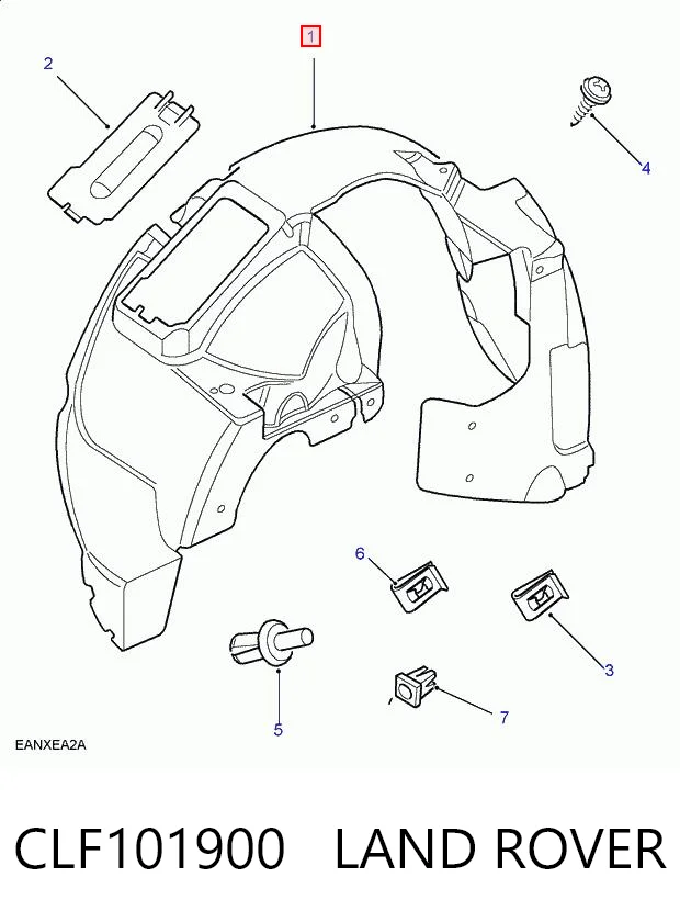 Nadkole błotnika przedniego prawe Land Rover Freelander I SUV (L314) (1997 - 2006) cena, od 61,58 USD