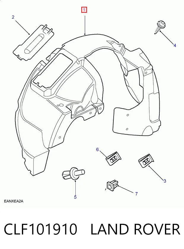Nadkole błotnika przedniego lewe Land Rover Freelander I SUV (L314) (1997 - 2006) cena, od 61,58 USD