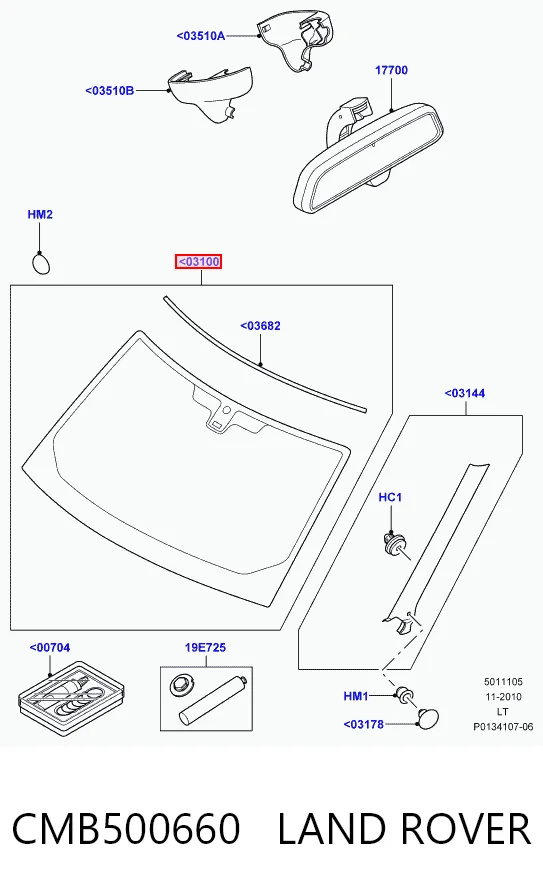 Szyba przednia Land Rover Range Rover SPORT I SUV (L320) (2005 - 2013) cena, od 128,43 USD