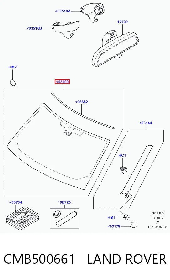 Do koszyka Szyba przednia Land Rover Range Rover SPORT I L320
