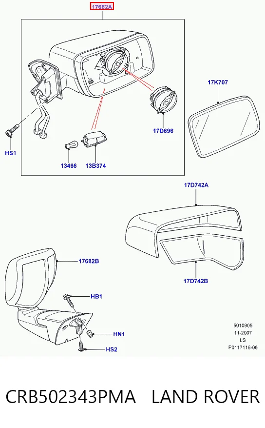 Cena części Discovery IV SUV