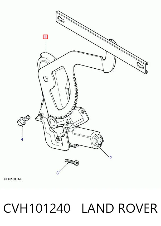 CVH101240 Land Rover Mechanizm podnoszenia szyby drzwi tylnych prawych