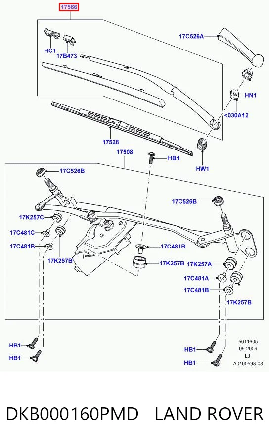 DKB000160PMD Land Rover