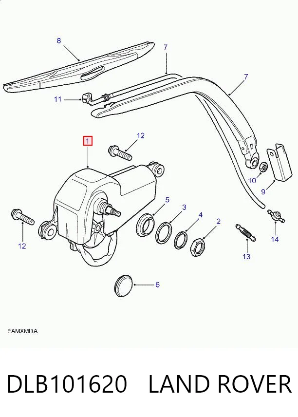 Do koszyka Silniczek wycieraczki tylnej szyby Land Rover Freelander I L314