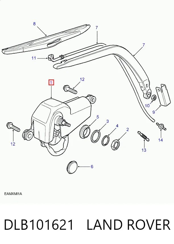  Silniczek wycieraczki tylnej szyby Land Rover Freelander 1