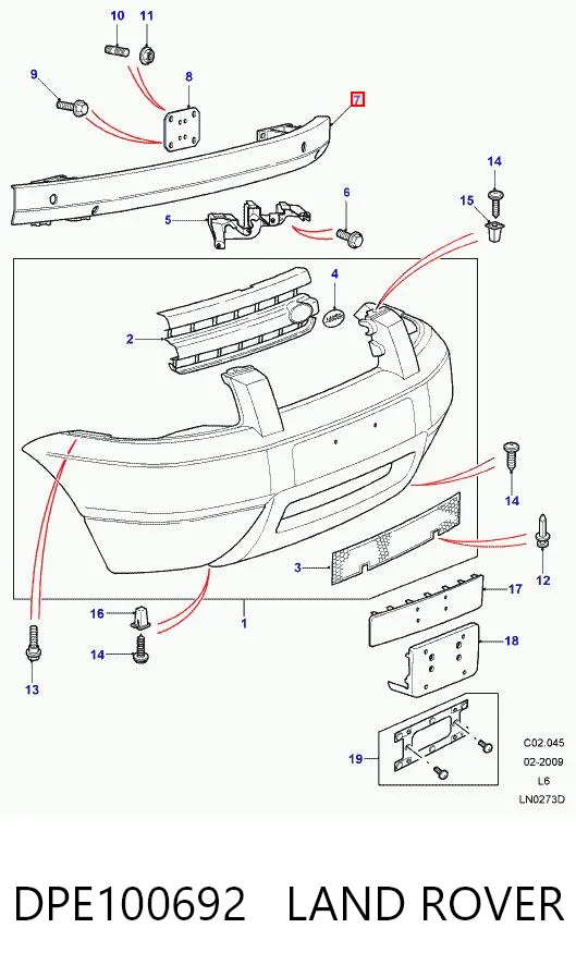 Wzmocnienie zderzaka przedniego Land Rover Freelander I SUV (L314) (1997 - 2006) cena, od 70,14 USD