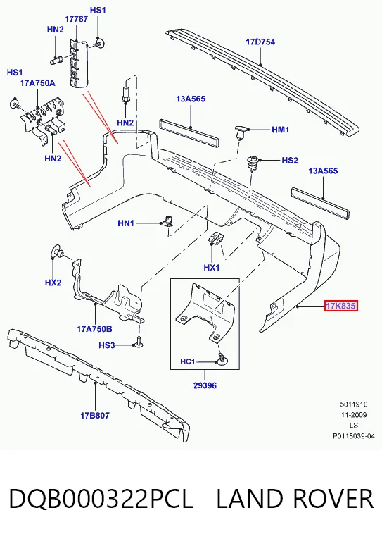 Kupić Zderzak tylny Land Rover Discovery III LR3 w dobrej cenie