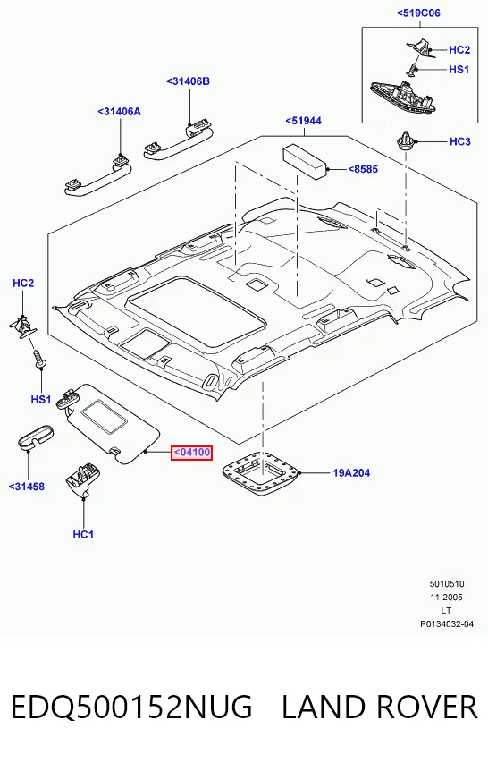 Osłona przeciwsłoneczna do Land Rover Range Rover SPORT I L320
