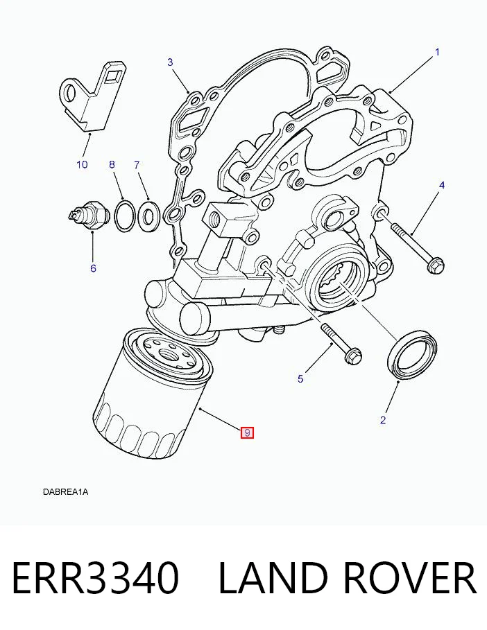 ERR3340 Land Rover Filtr oleju