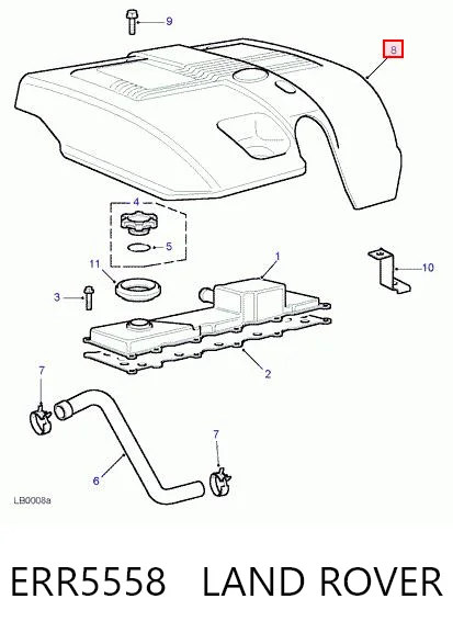 Pokrywa silnika dekoracyjna do Land Rover Freelander L314