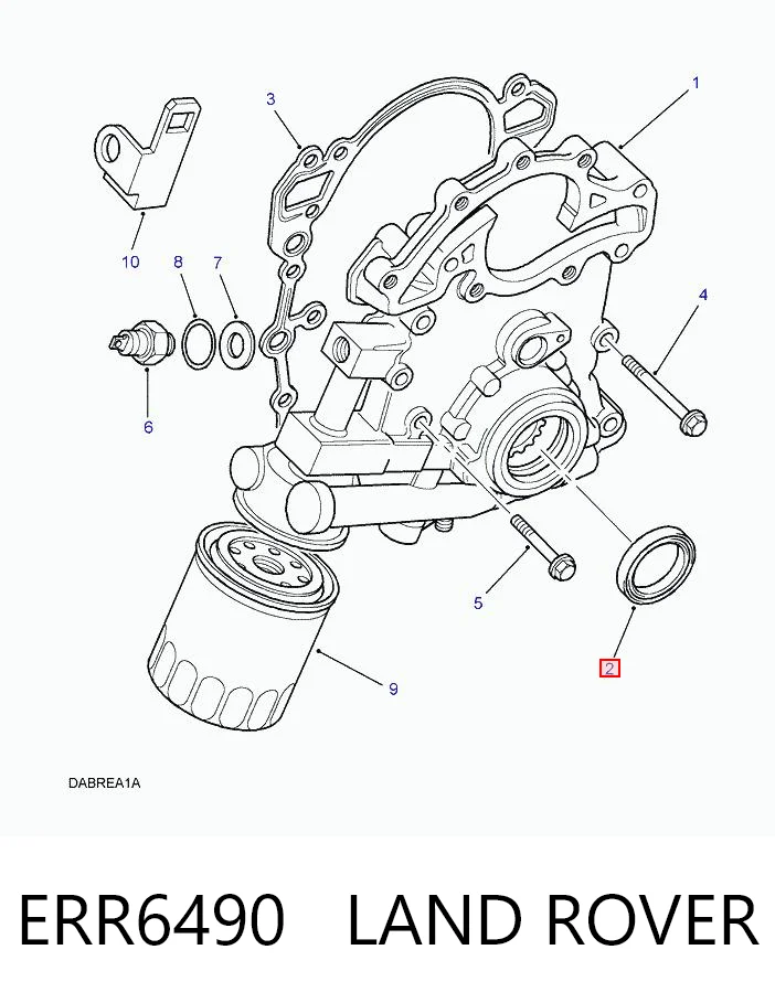 ERR6490 Land Rover Uszczelniacz wału korbowego przedni
