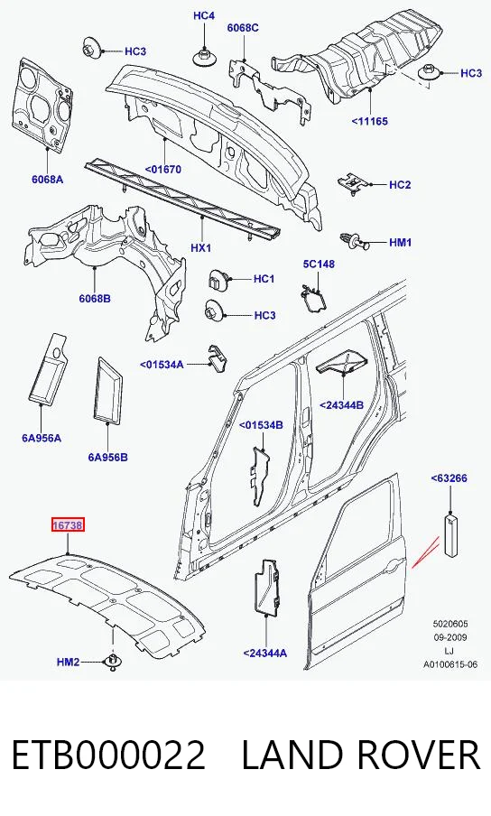Kupić Wygluszenie maski Land Rover Range Rover III L322 w dobrej cenie