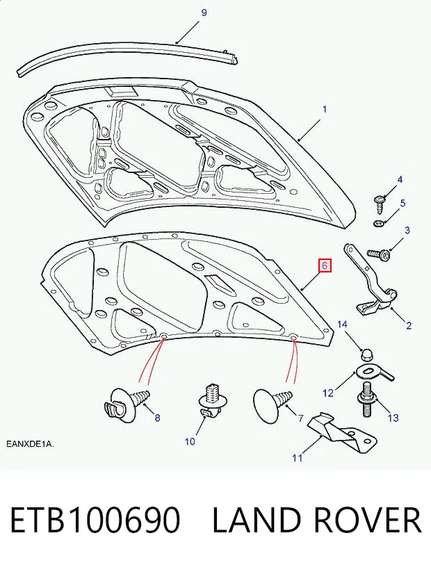 Kupić Wygluszenie maski Land Rover Freelander I L314 w dobrej cenie