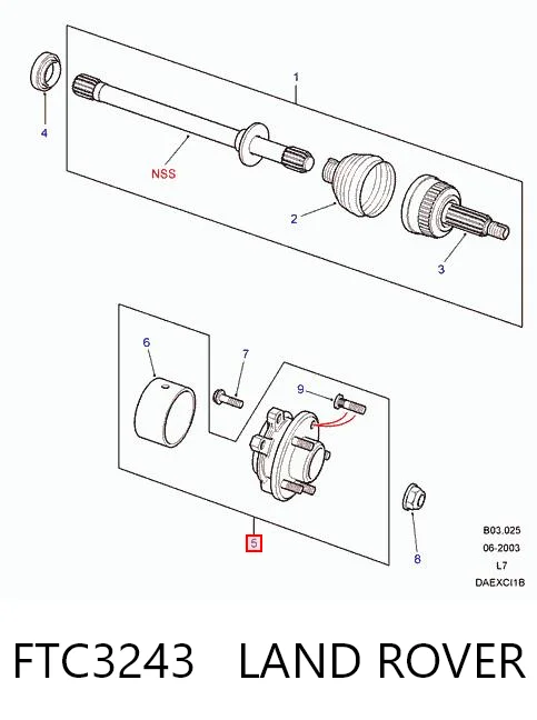 Piasta przednia Land Rover Range Rover II SUV (LP, P38A) (1994 - 2002) cena, od 5,72 USD